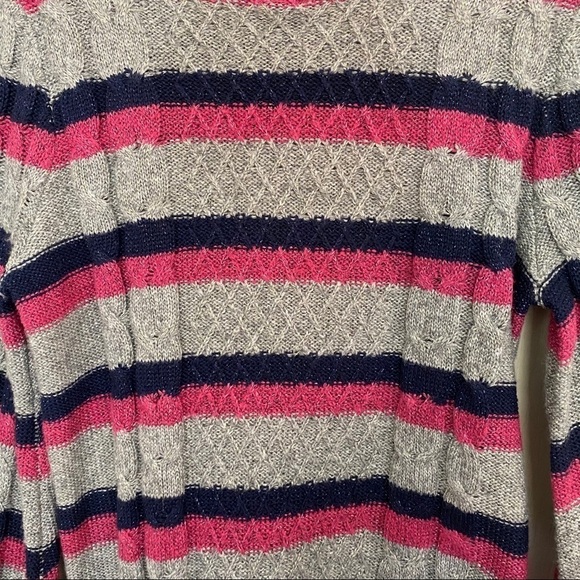 Halogen Atlantic Pacific NWOT Cable Stripe Sweater - Picture 6 of 8